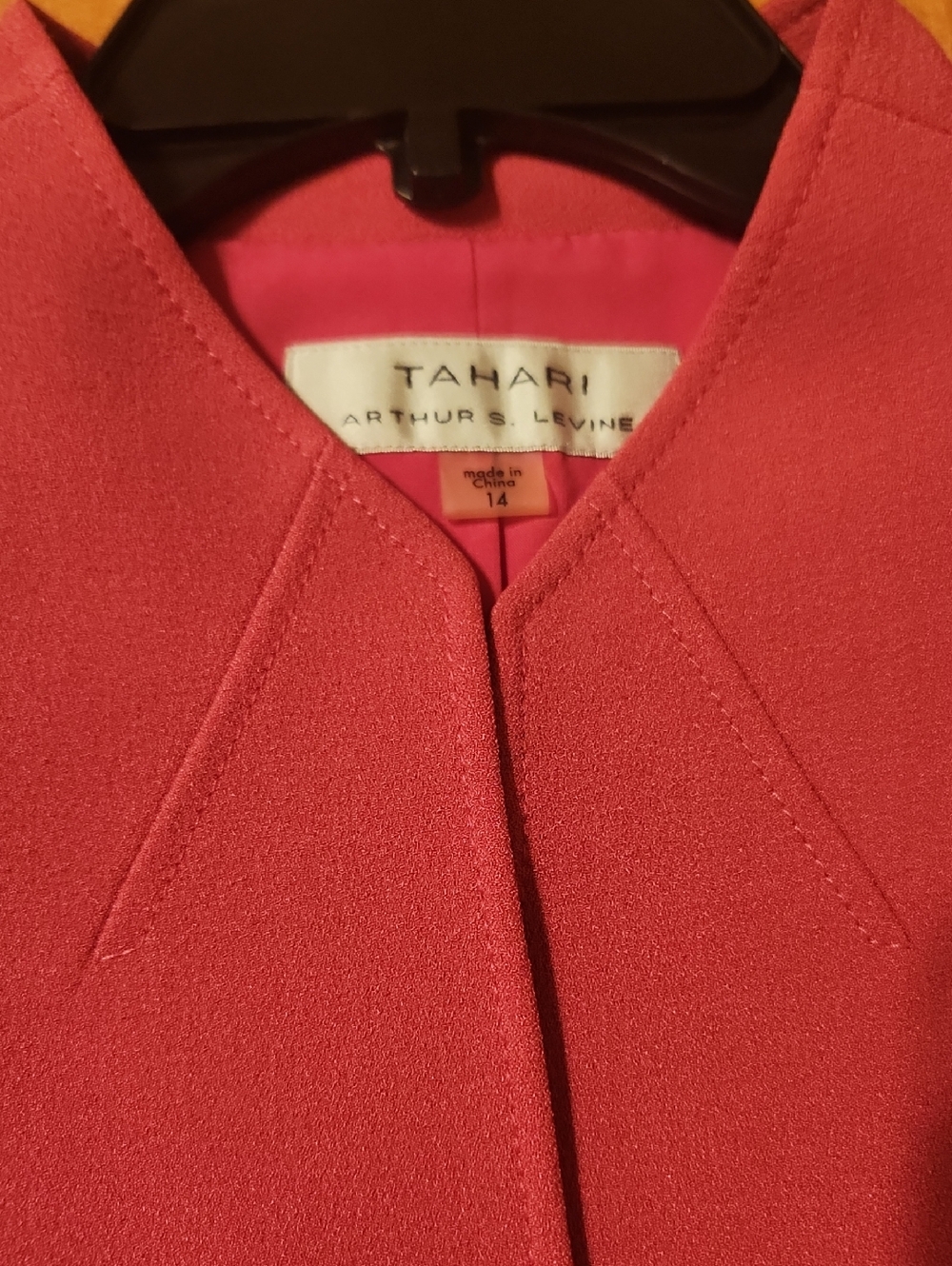 Tahari Coral Pink Tailored Jacket & Skirt